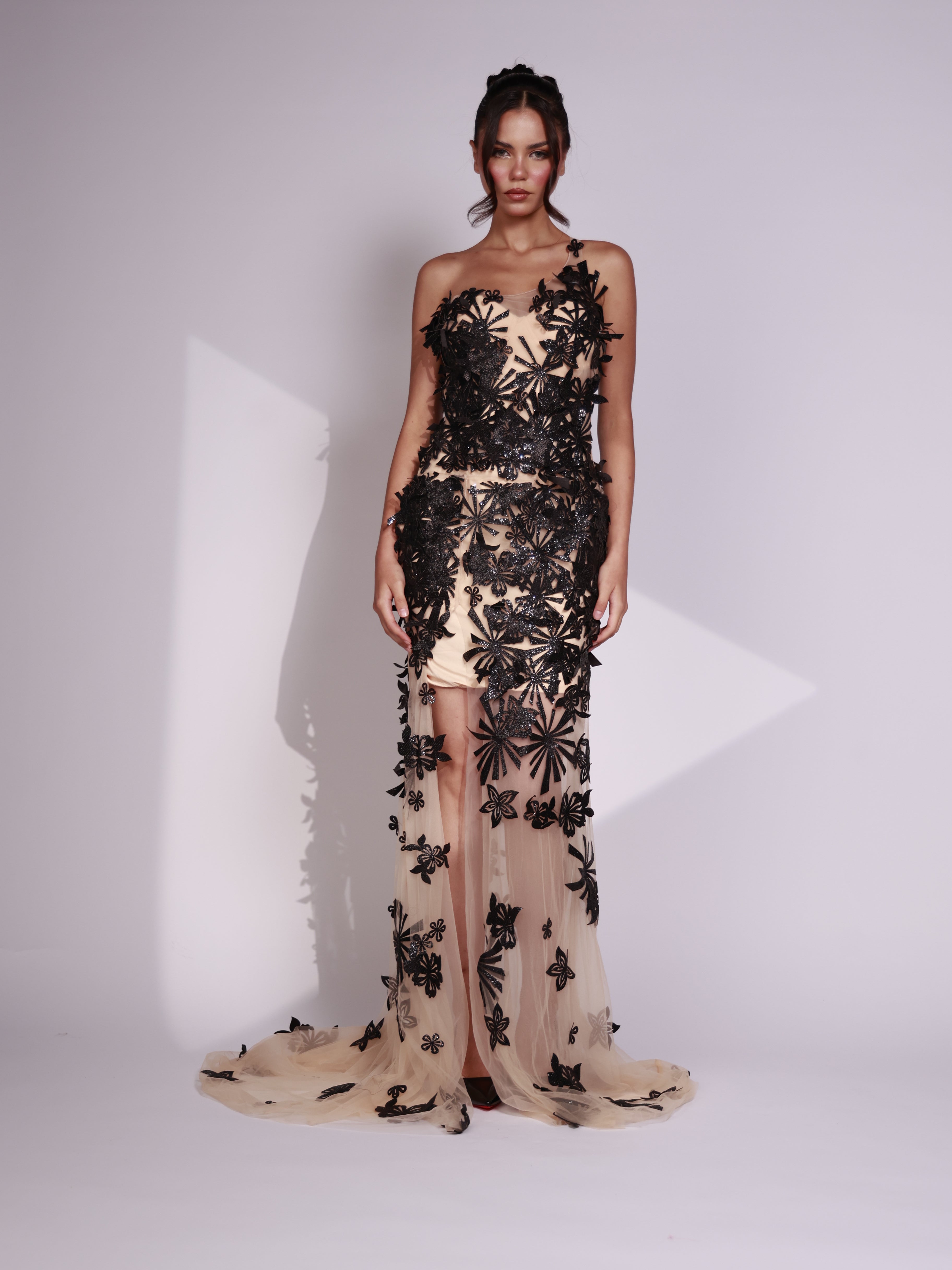 Noir Blossom Dress