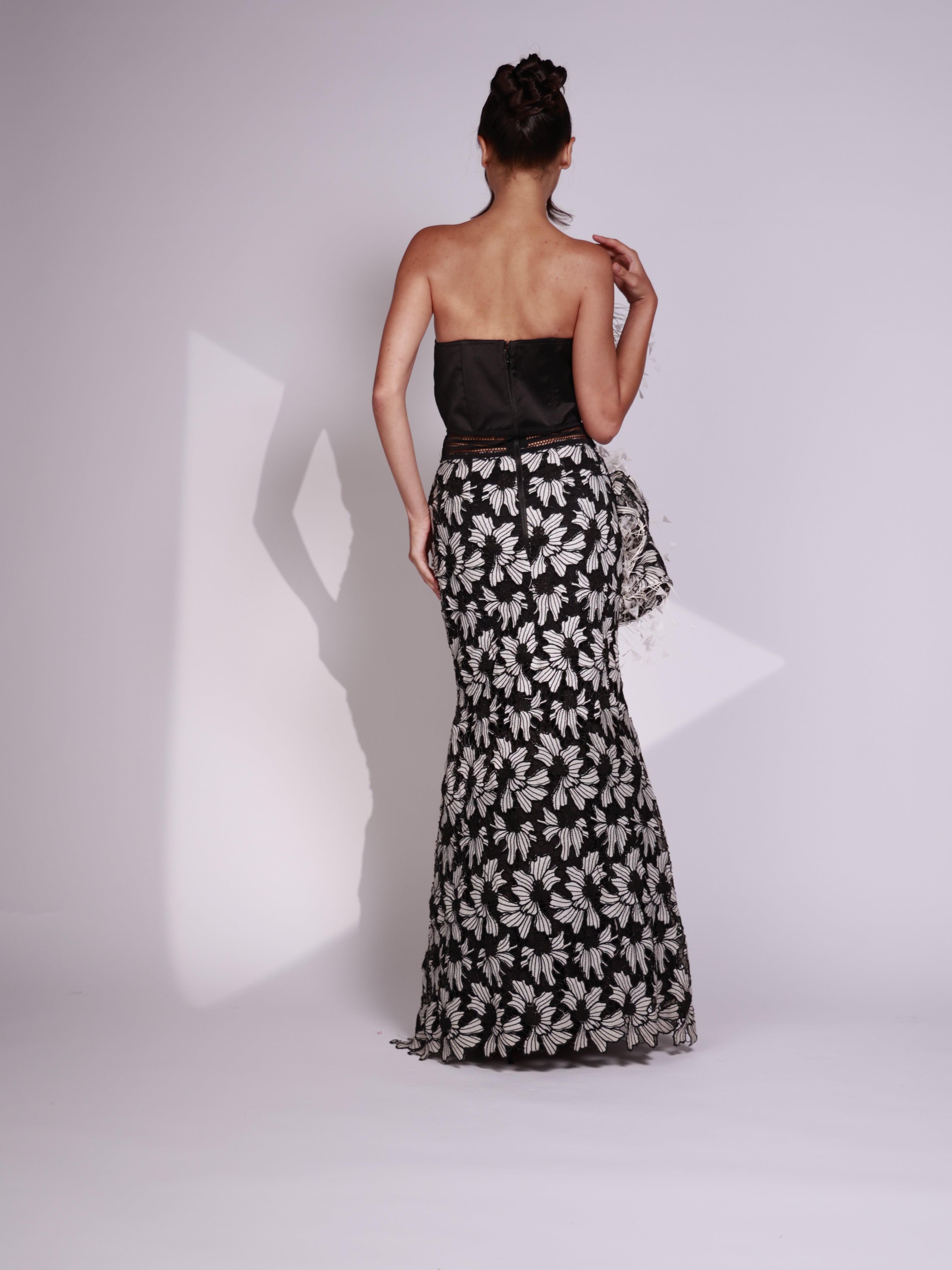 Monochrome Bloom Dress-thumbmail-6