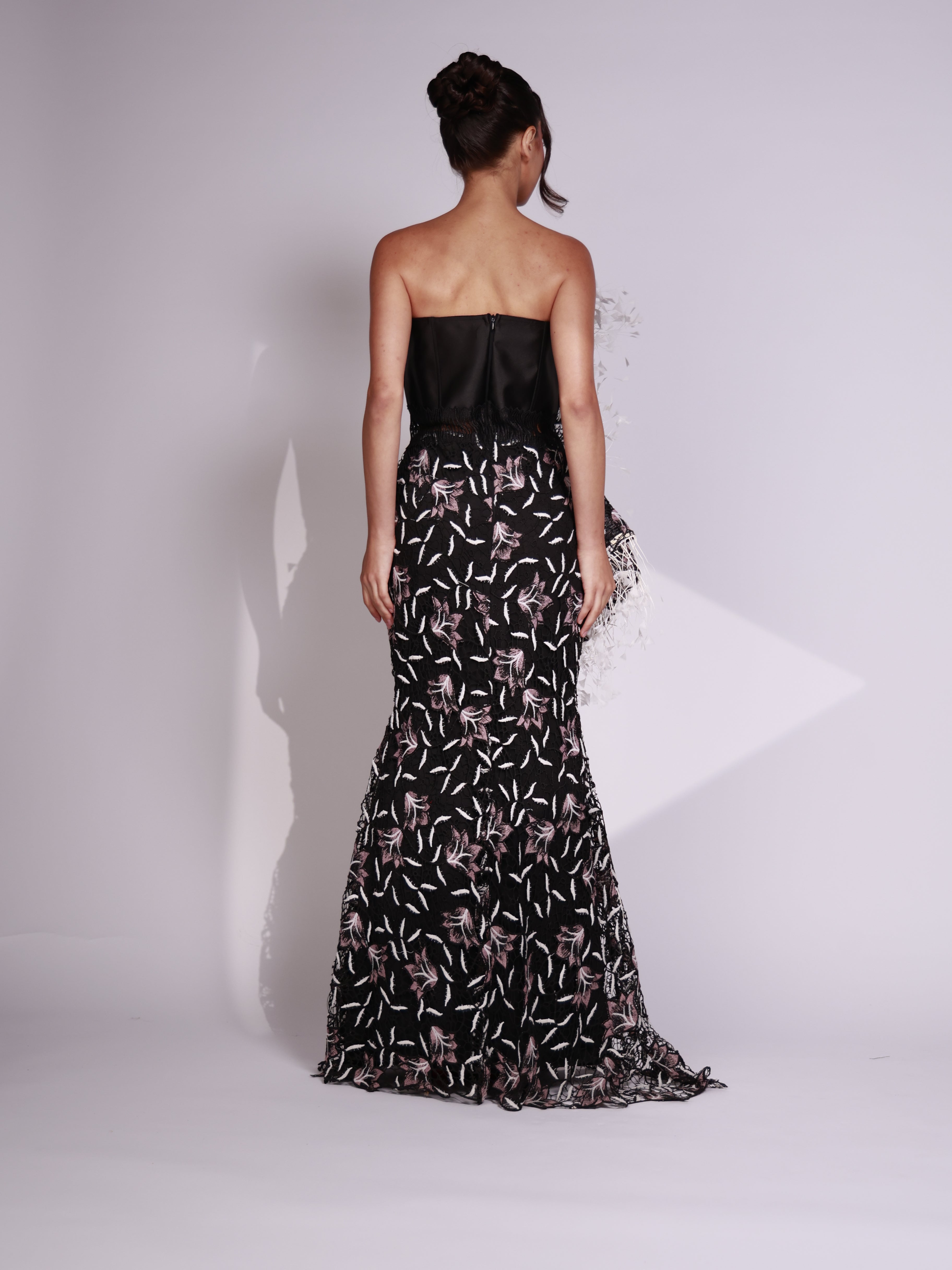 Monochrome Petal Dress-thumbmail-5