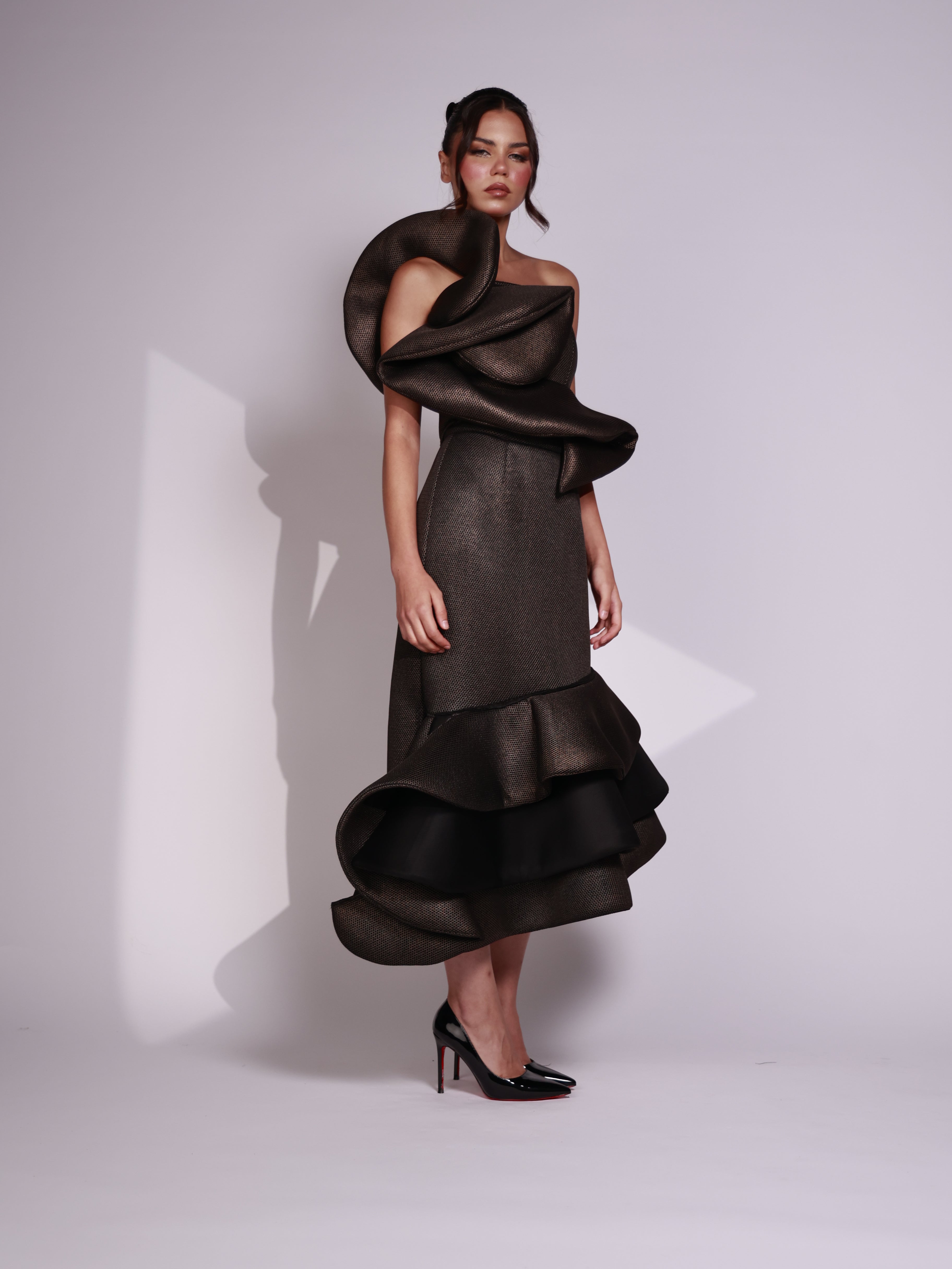 Sculpted Noir Dress-thumbmail-5