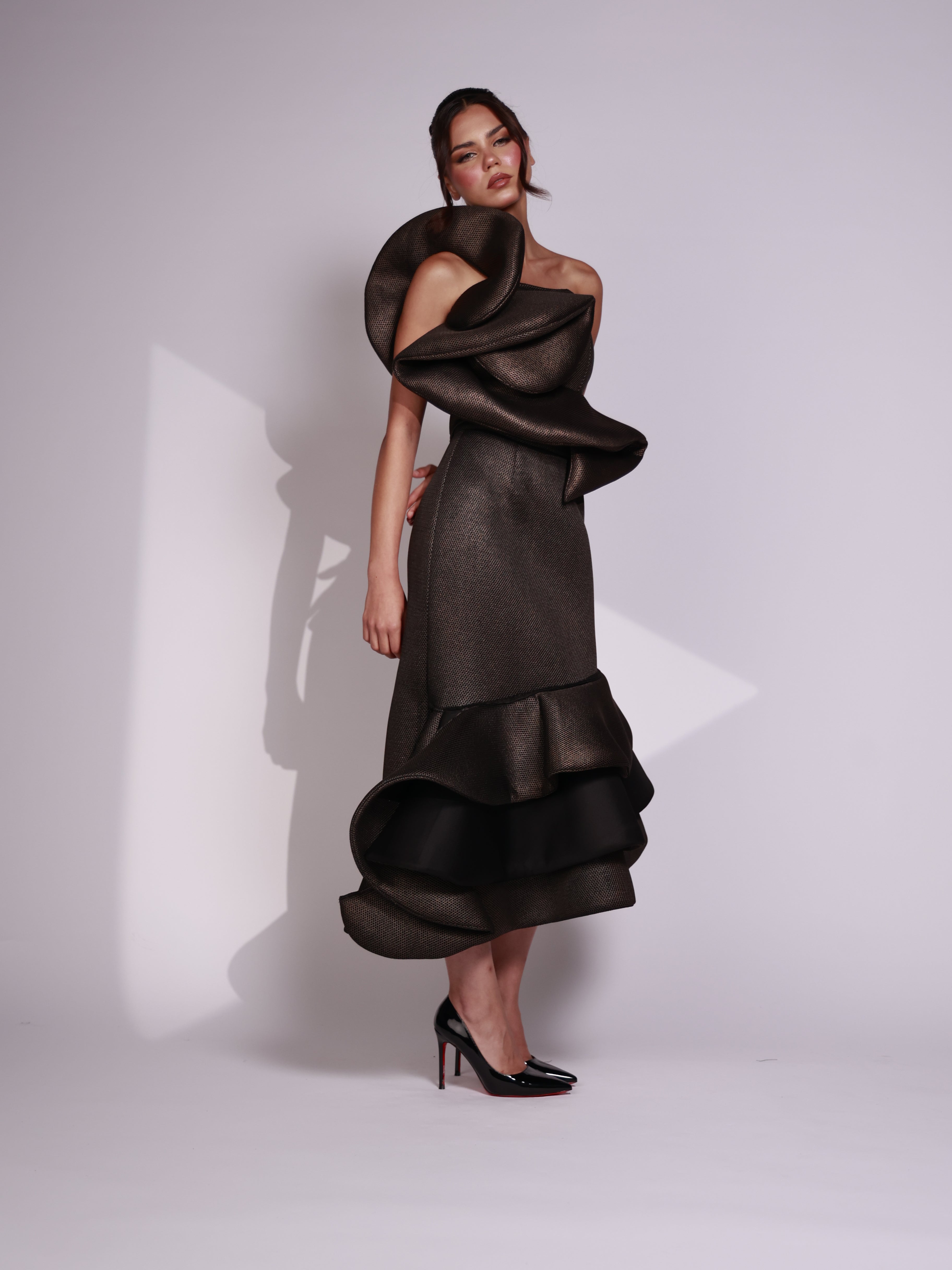 Sculpted Noir Dress-thumbmail-3