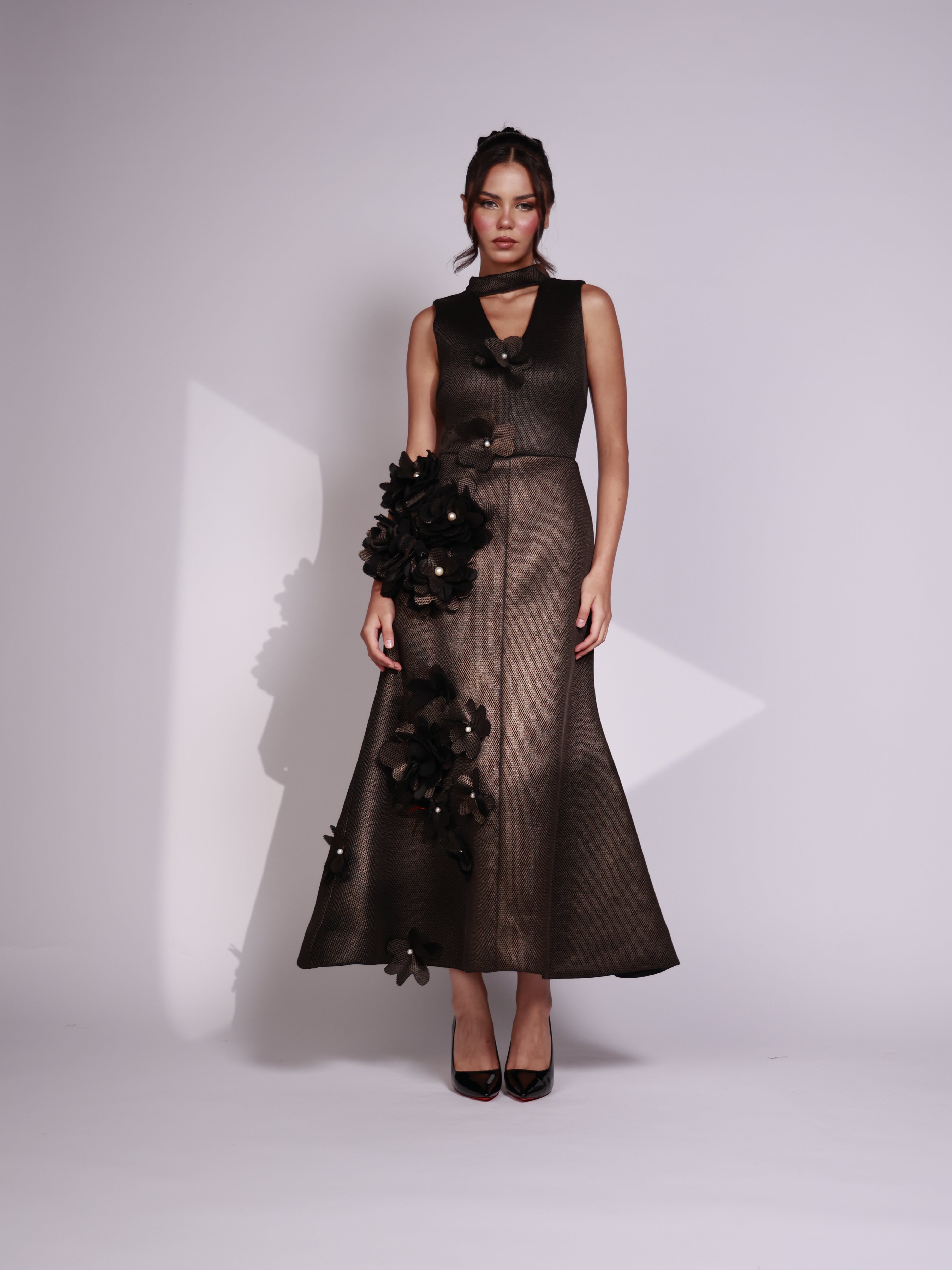 Midnight Flora Dress