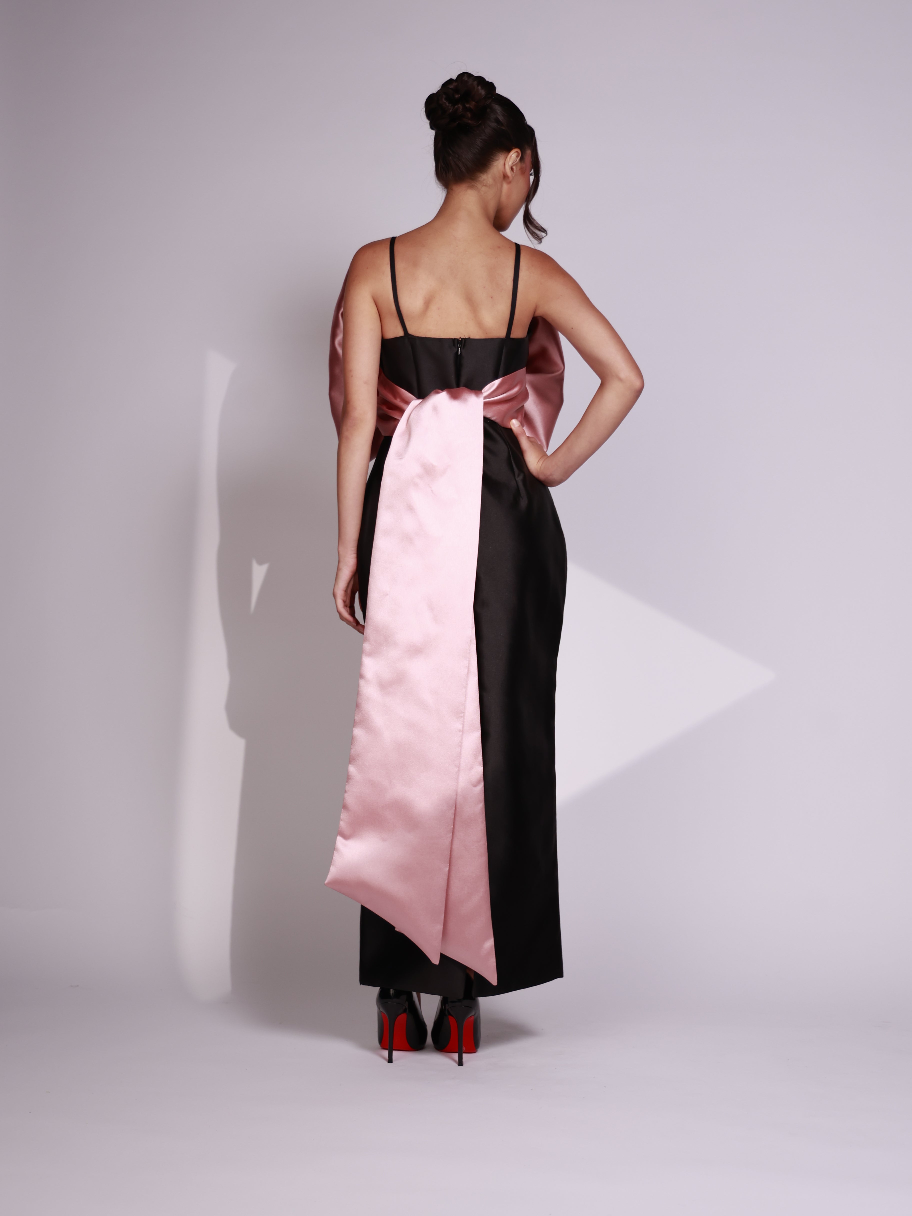 Blush Noir Bow Dress-thumbmail-6