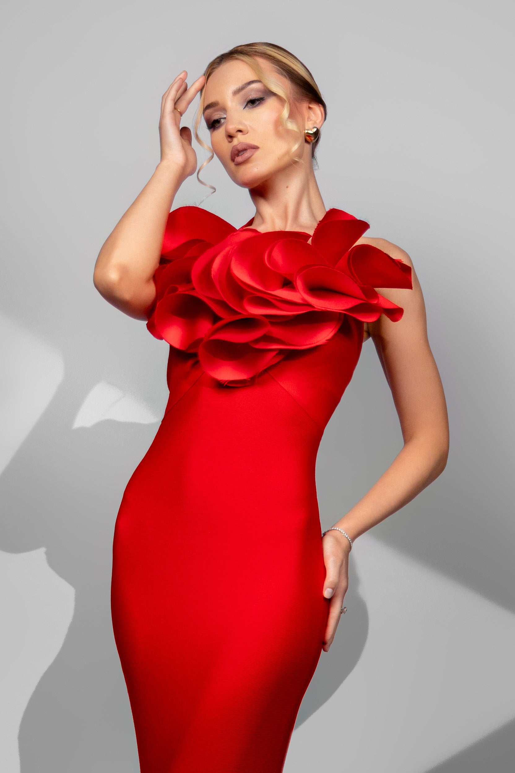 Rouge Petals Dress