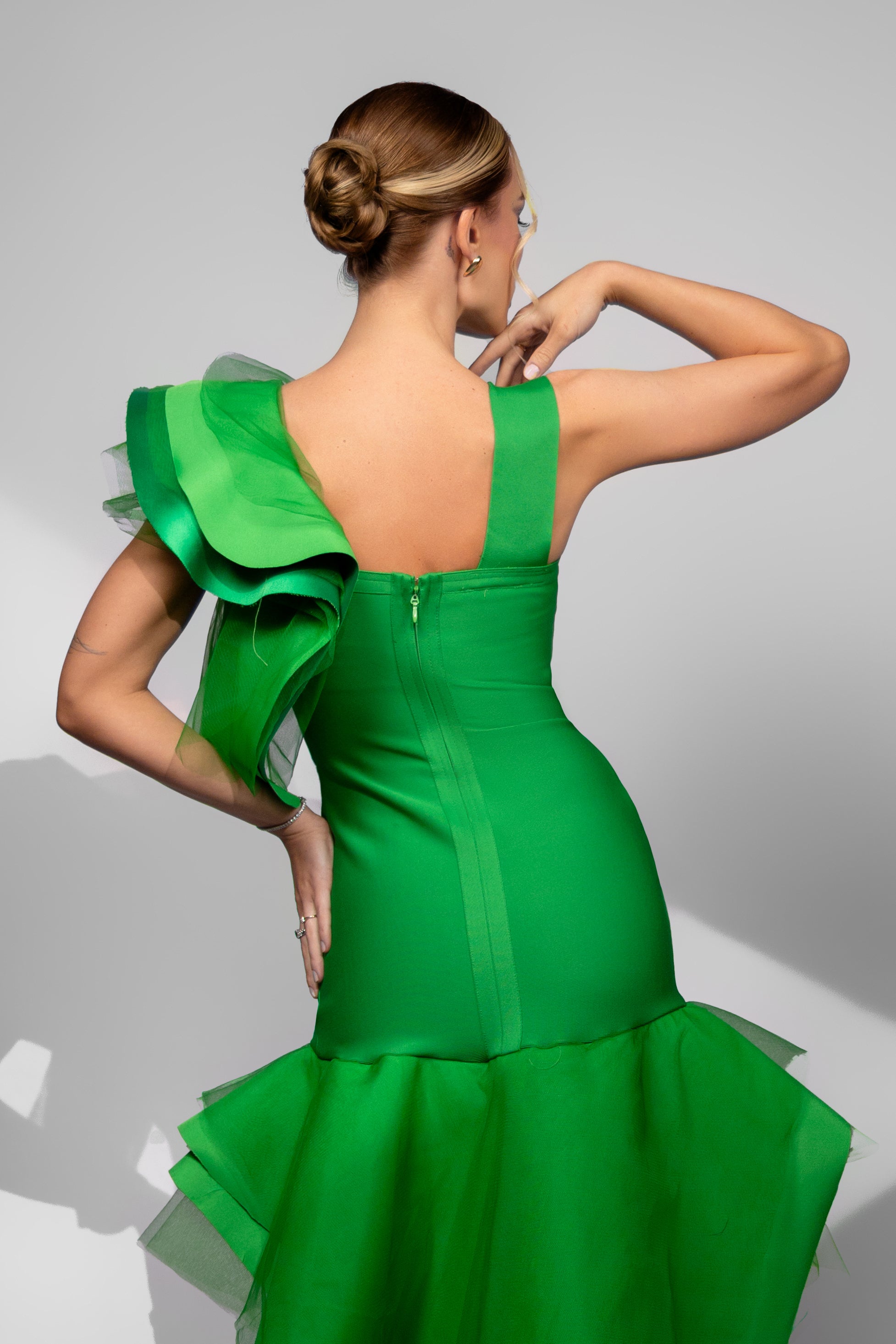Emerald Cascade Dress-thumbmail-4