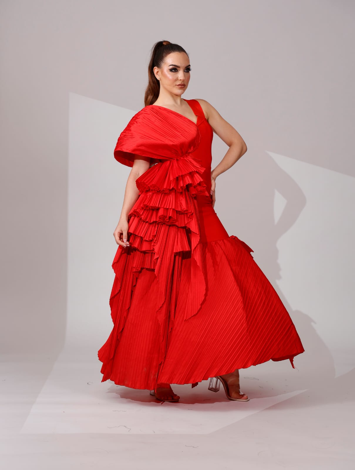 Scarlet Cascade Dress-thumbmail-3