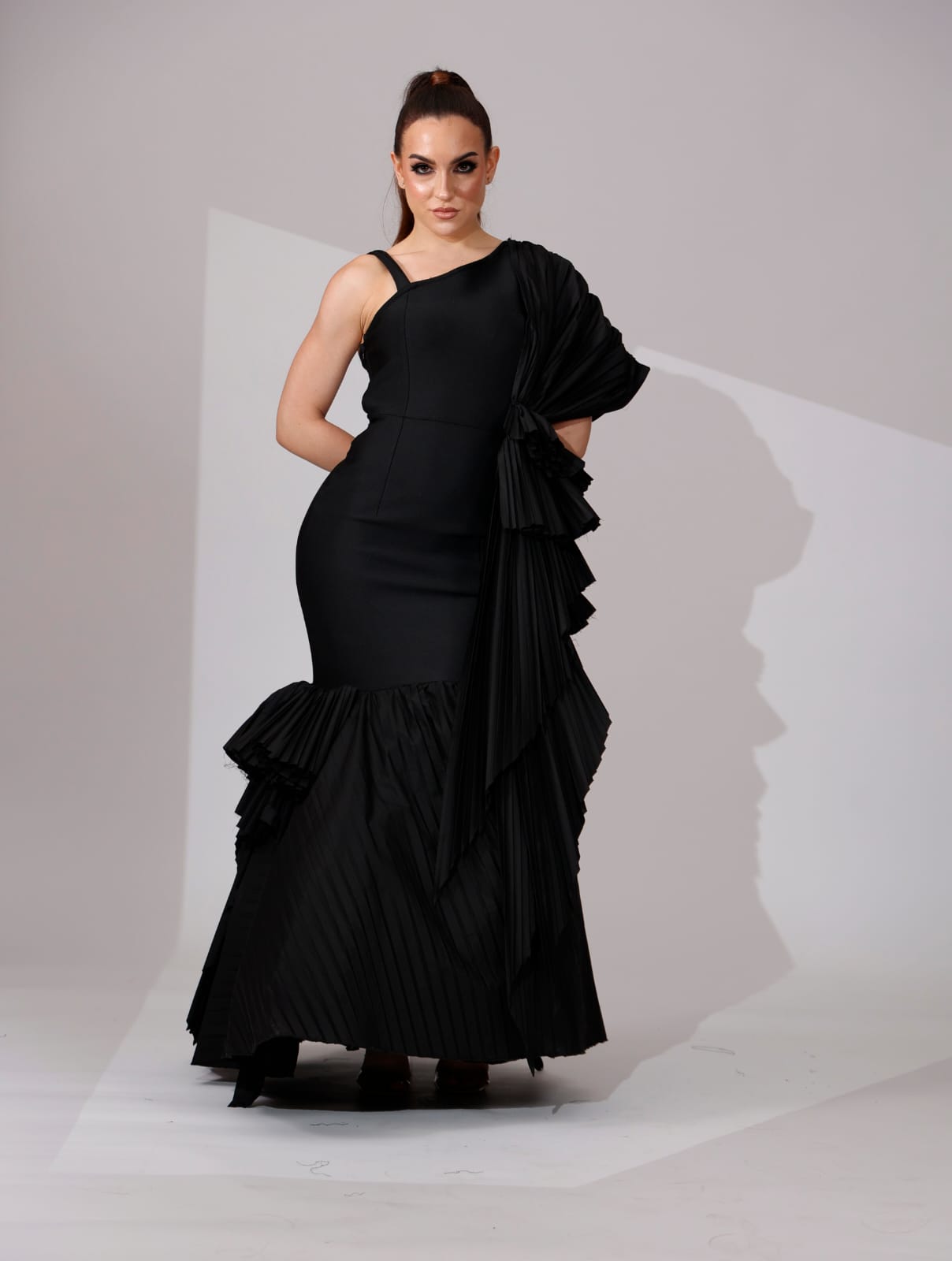 Shadow Cascade Dress